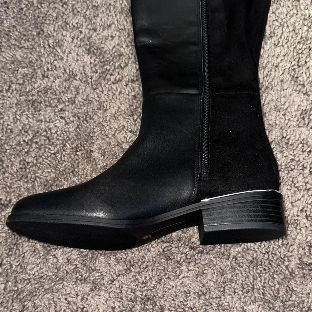 Alfani Step Flex Black Over the Knee Boots